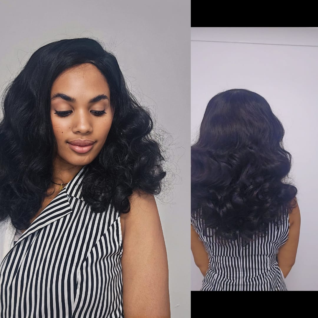 Human Hair 5 by 5 Ocean Wave Wig